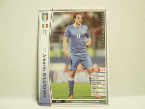 WCCF 2012-2013 EXTRA 白 アルベルト・ジラルディーノ　Alberto Gilardino 1982 Italy　national team Azzurri 12-13 Extra Card