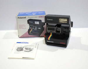 レトロ カメラ 当時物 ポラロイドカメラ Polaroid Supercolor 635CL インスタントカメラ 中古現状品 ya1159