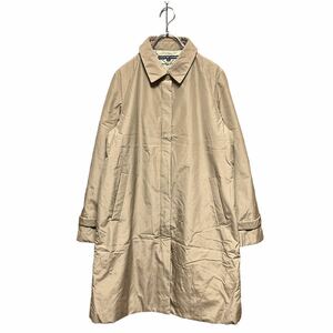 ●洗濯プレス済み● Ralph Lauren ラルフローレン コットンポリ ステンカラーコート バルカラーコート size11 【1601】