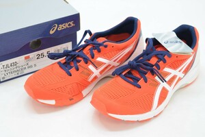 未使用 asics アシックス LYTERACER RS 5 ライトレーサー 25.5cm TJL432 ランニング シューズ チェリートマト ホワイト 運動靴 RL-170M/000