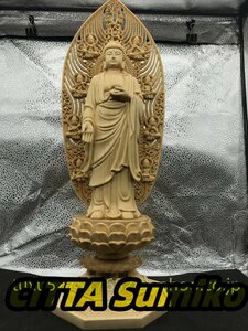 阿弥陀如来 彫刻 立像 仏像 佛像 置物 美術工芸品 仏教美術◆ 阿弥陀如来像 現生安穏 極楽往生 仏教美術 美術品