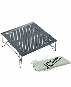 iClimb アウトドア テーブル 超軽量 折畳テーブル 天板2枚/3枚 アルミ キャンプ テーブル 耐荷重15kg ミニ バックパッカー ハイキング bbq