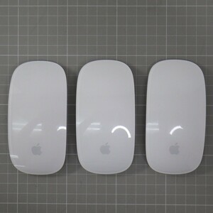 アップル A1296 マジックマウス まとめて3点セット/Apple Magic Mouse/マック用 ワイヤレス Mac Bluetooth/通電確認済み　L