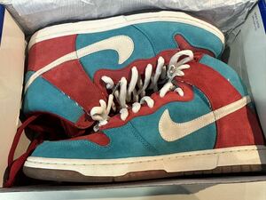 2009 NIKE DUNK HIGH PREMIUM SB BLOODY GUMS US12 313171-611