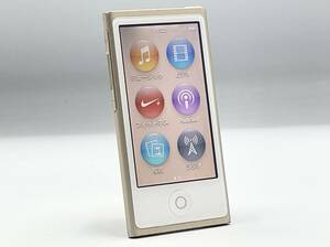 ◆◇外観比較的美品　バッテリー概ね良好！　Apple iPod nano 16GB MKMX2J A1446 第7世代 シャンパンゴールド系◇◆