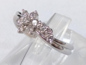 Pt900／天然ダイヤモンド プラチナ ＃11 D0.3ct 2.83g リング 指輪アクセサリー ソーティング付き