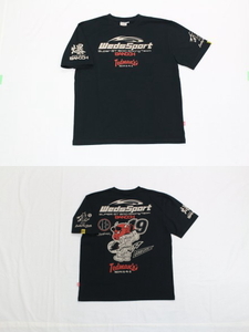 送料無料 ウェッズ WedsSport BANDOH TATOO Tシャツ 22 [ブラック] L (42) [着丈:65 身幅:53 肩幅:48 袖丈:22(cm)] No.00WSBT-02B-L