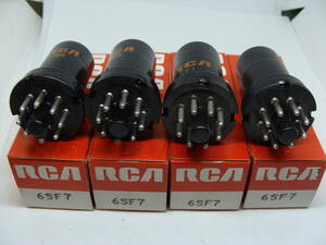 真空管 6SF7 RCA 4本 箱入り 3ヶ月保証 #010-003