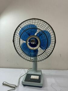  当時物 扇風機 A.C. ELECTRIC FAN　扇風機　30cmタイプ　グリーン　アンティーク　稼働品