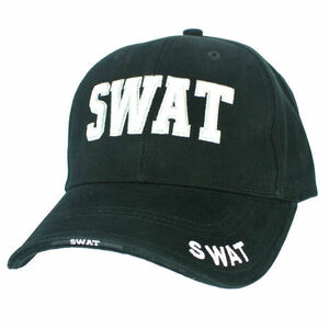Rothco キャップ SWAT ブラック |Rothco ベースボールキャップ 野球帽 メンズ ワークキャップ
