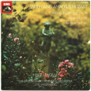 瑞典EMI　モーツァルト「ピアノ協奏曲第12番」　ライグラフ　ヴェステルベリ　スウェーデン放送響