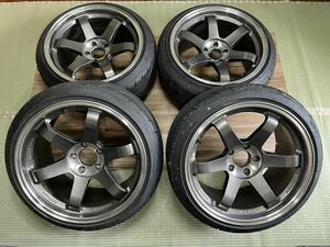 RAYS TE37 SL 18インチ 10.5J PCD114.3 5穴 スカイライン R32 R34 R35 GTRフェアレディ Z33 Z34 シルビア ボルクレーシング レイズ 