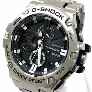 新品 CASIO カシオ G-SHOCK ジーショック G-STEEL 腕時計 GST-B100D-1A ソーラー ラウンド モバイルリンク Bluetooth カレンダー 格好良い