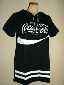 【未使用タグ付き】レア！★CECIL McBEE×COCA-COLA/セシルマクビー×コカ・コーラコラボ★半袖パーカーチュニック　M　　M78