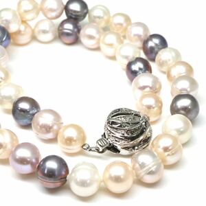 ◆本真珠ネックレス/ 14 ◆A◎ 約47.3g 約41.5cm 9.0-9.5mm珠 pearl パール jewelry necklace ジュエリー EA5/ZZ