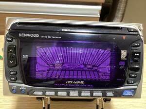 KENWOOD DPX-660MD 長期保管品の為ジャンク レトロカーステレオ CD MD 2DIN