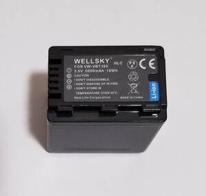 WELLSKY　ビデオカメラ　互換バッテリー　予備バッテリー　「 パナソニック HC-V480MS で使用可能 」　PSEマーク有り