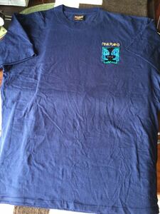 3000円〜 USED 美品 90s ビンテージ ピンクフロイド Pink Floyd 刺繍 Tシャツ ネイビー USA製 アメリカ製 ビンテージ 紺 XL vintage tee