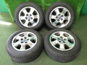 2020年5分山タイヤ 215/60R16インチ 6.5J(+45) PCD114.3 5穴 トヨタ純正アルミホイール ウィンダム等