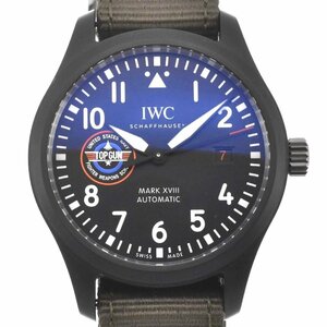 △ IWC SCHAFFHAUSEN IW324712 パイロット ウォッチ マーク XVIII トップガン SFTI 自動巻き メンズ 美品 箱・保証書付き O#126839