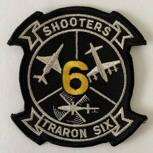 SHOOTERS TRARON SIX ワッペン ◆ 米海軍 シューターズ 訓練飛行隊 VT-6 アメリカ USN Navy 徽章 記章 刺繍 パッチ アップリケ エンブレム