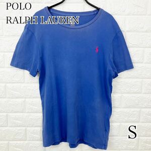 POLO RALPH LAUREN ポロラルフローレン T シャツ S 　送料無料　赤ロゴ　刺繍ロゴ