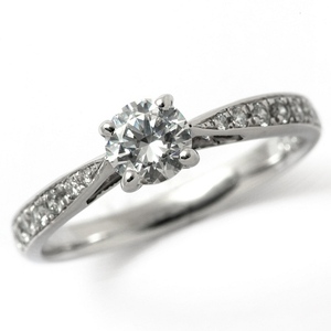 婚約指輪 安い プラチナ ダイヤモンド リング 0.3カラット 鑑定書付 0.302ct Dカラー IFクラス 3EXカット H&C CGL