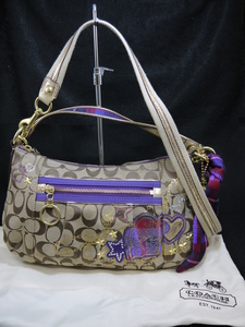 ★USED品 COACH【コーチ 15880 ポピー グルービー 2Wayショルダーバッグ】