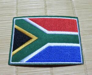 緑赤青SA国旗◆新品　サウスアフリカ　　南アフリカ代表　■South Africa　刺繍ワッペン■スポーツ　ラグビー　サッカー　陸上　クリケット