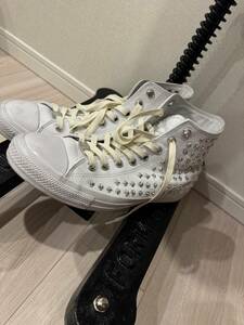 Chrome Hearts CONVERSE クロムハーツ コンバース　スタッズ　オールスター　レザー　スニーカー　靴　ブーツ