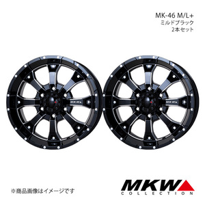 MKW MK-46 M/L+ ランドクルーザープラド 150系 2009/9～2017/9 ホイール2本セット【17×8.0J 6-139.7 +20 ミルドブラック】TRISTAR