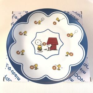 【未使用】 希少 数量限定 可愛い mister donut SNOOPY コラボ プレート ミスタードーナツ ミスド 食器 PEANUTS 皿 スヌーピー 箱梱包