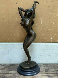 【た-5-65】100 入手困難 ブロンズ像 女神像 西洋美術 西洋骨董 彫刻ブロンズ象 女性の彫刻 インテリア 置物