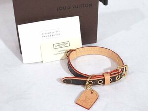 ◆超美品◆LOUIS VUITTON ルイヴィトン*モノグラム*コリエ*バクスター*ドッグカラー*ドッグ/犬用*首輪*ネームタグ*箱/取説*フランス製