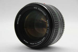 【外観美品】 ミノルタ Minolta New MD Rokkor 50mm F1.2 レンズ s6001