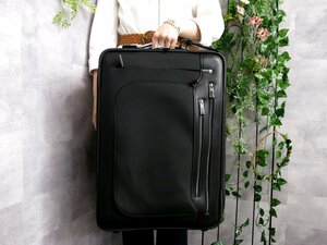 ●超美品●TUMI トゥミ●メンズ●アリーヴェ ドゴール●ナイロン カーフ レザー 本革●2輪 トロリー キャリーケース●黒●SV金具●Js46130