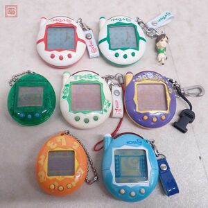 動作品 電子ゲーム たまごっち/はねるっち等 まとめて7台セット TMGC キーチェーンゲーム BANDAI【10