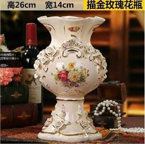 ヨーロッパの花瓶の装飾、大規模な、リビングルーム、フラワーアレンジメント、家、陶製の花瓶、装飾、創造性、ギフトZYHA233-528