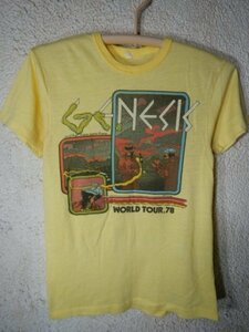 to3331　激レア　GENISIS　ジェネシス　70ｓ　vintage　ビンテージ　1978年　ワールドツアー　tシャツ　プログレ　ロック　バンド　人気