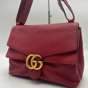 GUCCI グッチ ショルダーバッグ GGマーモント レッド 赤 400245 486628