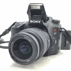 カメラ Sony α57 / DT f3.5-5.6 18-55mm SAM 一眼レフ セット品 現状品 [1676HJ]