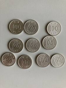 銀貨　稲100円銀貨　10枚　
