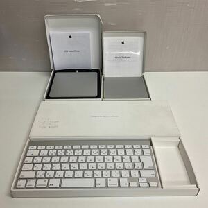 【名古屋発】営YY513-80Y Apple アップル iMac 周辺機器 3点まとめ キーボードA1314 USB Super Drive A1379 Magic Trackpad A1339