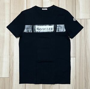 ［極美品］モンクレール　ロゴプリントTシャツ　ブラック