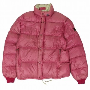 モンクレール MONCLER ヴィンテージ アシックス製 CHAMONIX ダウンジャケット アウター ピンク サイズM レディース ▲C2