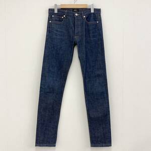 美品 A.P.C. プチニュースタンダード セルビッチ スキニー デニムパンツ 濃紺 W28 赤耳 APC PETIT NEW STANDARD アーペーセー 2020289