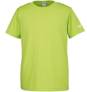 ミズノ Tシャツ [袖ランバードロゴ] 32JA815637 ライムグリーン Mサイズ
