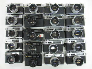 (4982K)ジャンクELECTRO35エレクトロYASHICAヤシカ CC CCN WIDE GL GX G YASHICA GS GT まとめて大量セット20点 動作未確認 同梱不可