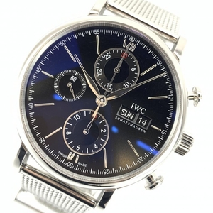 IWC IW391010 ポートフィノ・クロノグラフ 42mm インターナショナル・ウォッチ・カンパニー ステンレス 自動巻き 腕時計 管理YI31637