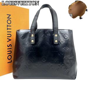 【美品】LOUIS VUITTON ルイヴィトン ハンドバッグ ミニトート ヴェルニ リードPM モノグラム TH0026 男女兼用 フォーマル レザー 黒 人気